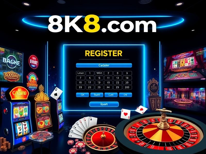 Welcome to 8k8.com Register, the official portal to the premier online gambling destination. Join today for exclusive access to casino games, sports betting, and instant bonuses. New players receive a 100% first deposit bonus — register now!